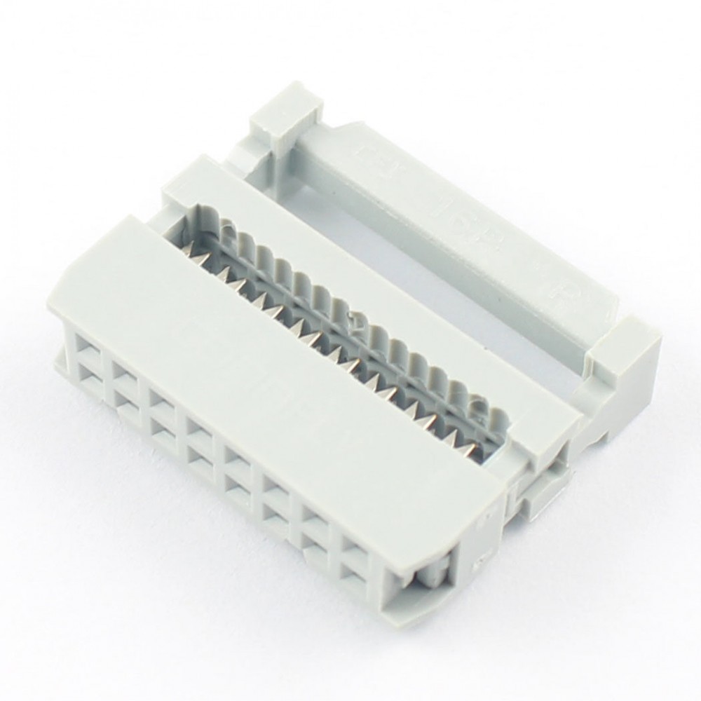 Buy Flat Ribbon Cable Connector Press Mount 16 Pin Female 2 54mm