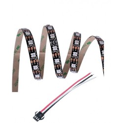 Neopixel WS2812B Addressable RGB LED Strip - 5V - 60 LEDs per meter - Inbuilt chip - IP20 - Black PCB (1 meter strip) Neopixel WS2812B Addressable RGB LED Strip - 5V - 60 LEDs per meter - Inbuilt chip - IP20 - Black PCB (1 meter strip)