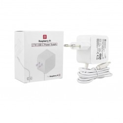 Official Raspberry Pi 5 USB-C Power Supply - 27W - White Official Raspberry Pi 5 USB-C Power Supply - 27W - White