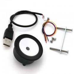 GM73 1D 2D QR Code Barcode Scanner Reader Small Round Shaped Easy Installation USB +  UART Interface