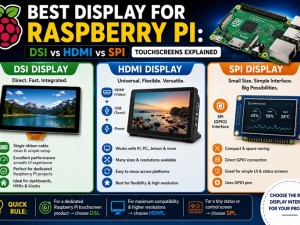 Best Raspberry Pi Display: DSI vs HDMI vs SPI Touchscreen