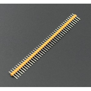 Male Header 1x40-Pin, Straight, Yellow 2.54 mm Pitch