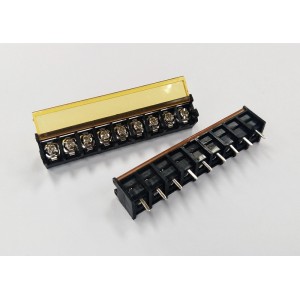 HB9500-9.5-9P 9.5mm Pitch 9-Pin Barrier Terminal Connector with Flap Cover Lid 300V 30A HB9500-9.5-9P 9.5mm Pitch 9-Pin Barrier Terminal Connector with Flap Cover Lid 300V 30A