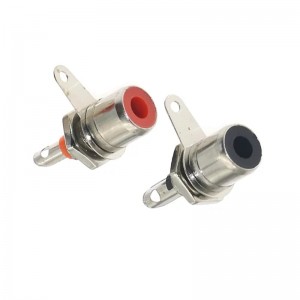 Panel Mount RCA Connector 2 Pin - Black/ Yellow/ White / Red