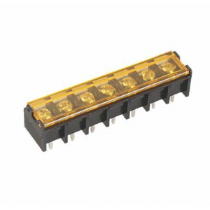 HB9500-9.5-7P 9.5mm Pitch 7-Pin Barrier Terminal Connector with Flap Cover Lid 300V 30A HB9500-9.5-7P 9.5mm Pitch 7-Pin Barrier Terminal Connector with Flap Cover Lid 300V 30A