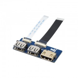 USB HDMI Adapter for CM4-IO-BASE, Adapting FFC Connector to Standard Connector USB HDMI Adapter for CM4-IO-BASE, Adapting FFC Connector to Standard Connector