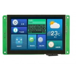 DWIN 5 Inch HMI Smart LCD, NO Touch, IPS TFT 800x480 300ni UART LCM LCD Display, DMG80480C050_04WN