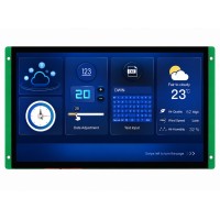 DWIN 10.1inch HMI SMART LCD , Capacitive Touch, IPS TFT Screen, Serial UART Intelligent Control, 1024*600, 200nit, DMG10600C101_03WTC