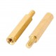 M3x20+6 Hex Male to Female Brass Spacer Stand Off M3x20+6 Hex Male to Female Brass Spacer Stand Off