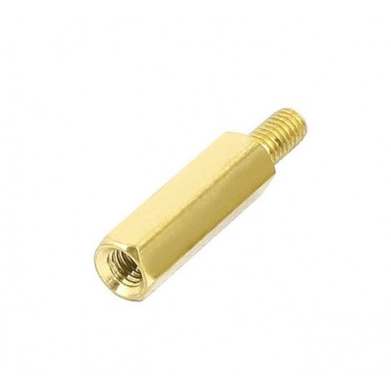 M3x20+6 Hex Male to Female Brass Spacer Stand Off M3x20+6 Hex Male to Female Brass Spacer Stand Off