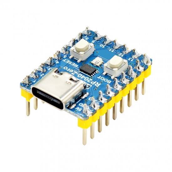 RP2040-Zero (Soldered Header), a Pico-like MCU Development Board Based on Raspberry Pi MCU RP2040 (HW-368A) RP2040-Zero (Soldered Header), a Pico-like MCU Development Board Based on Raspberry Pi MCU RP2040 (HW-368A)