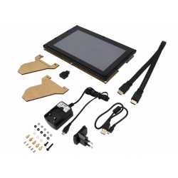 Waveshare 10.1inch Capacitive Touch Screen LCD (B) with Case, 1280×800, HDMI, IPS Screen, Low Power (Official Power Adapter Included)