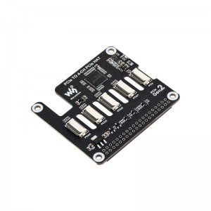 Waveshare 4-Ch PCIe FFC Adapter Board for Raspberry Pi 5, Expands The PCIe Interface Of The Pi 5 To 4-Ch PCIe FFC Connectors, Supports Stacking Multiple PCIe HATs, Raspberry Pi 5 PCIe HAT