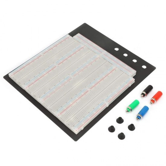 3220 Points Solderless Breadboard with Base Plate and Power Connectors 3220 Points Solderless Breadboard with Base Plate and Power Connectors