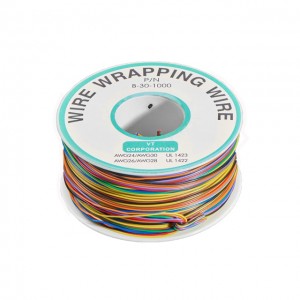 250 Meter Multicolor Circuit Wrapping Wire - PVC Insulated -Tinned Copper Wire - 30AWG - B-30-1000 250 Meter Multicolor Circuit Wrapping Wire - PVC Insulated -Tinned Copper Wire - 30AWG - B-30-1000