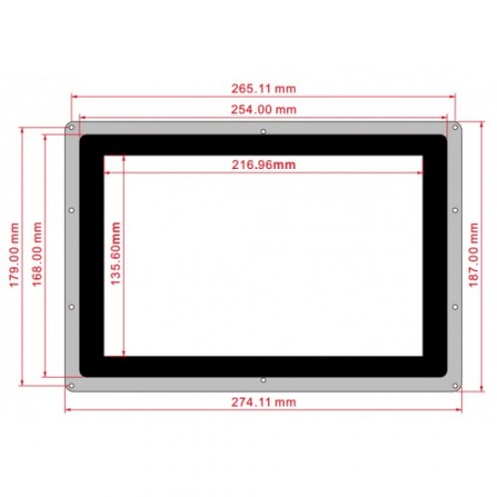 10.1inch HDMI LCD (B) (with case) 1280×800, IPS - Waveshare