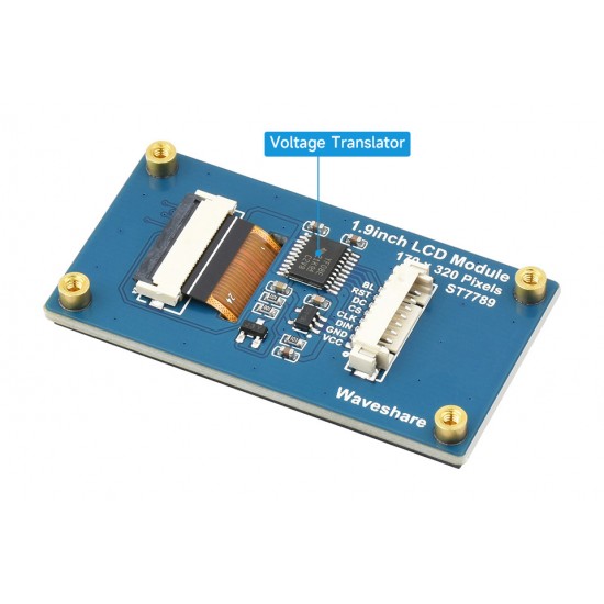 1.9inch LCD Display Module, 170×320 Resolution, SPI Interface, IPS, 262K Colors