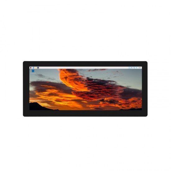 12.3inch Capacitive Touch Screen LCD, 1920×720, HDMI, IPS, Toughened Glass Panel
