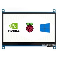 [Refurbished] Waveshare 7inch (No Touch) Touch Screen LCD (H), 1024×600, HDMI, IPS, Various Systems Support