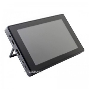 Waveshare 7inch Capacitive Touch Screen LCD (H) with Case, 1024×600, HDMI, IPS, Various Systems Support