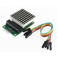 MAX7219 Driver Based 8x8 LED Dot matrix Module - 3mm RED LEDs
