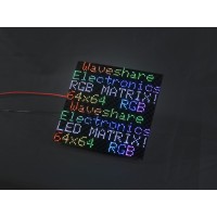 P3 Flexible RGB full-color LED matrix panel, 3mm Pitch, 64x64 pixels, adjustable brightness and bendable PCB