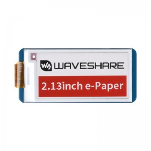 2.13inch 250x122 E-Ink display HAT for Raspberry Pi, three-color Red/Black/White