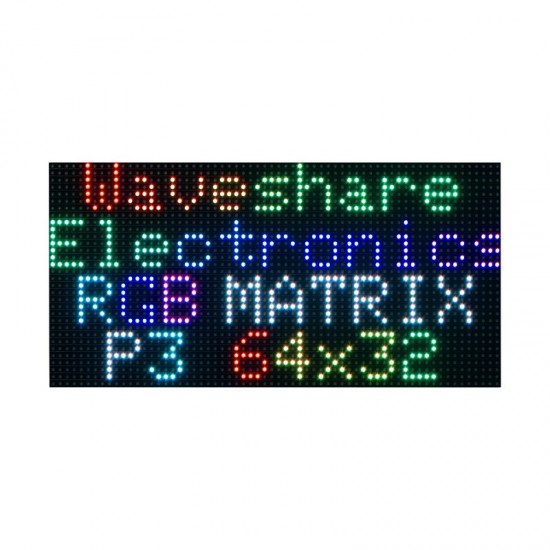 RGB Full-Color LED Matrix Panel, 3mm Pitch, 64×32 Pixels, Adjustable Brightness