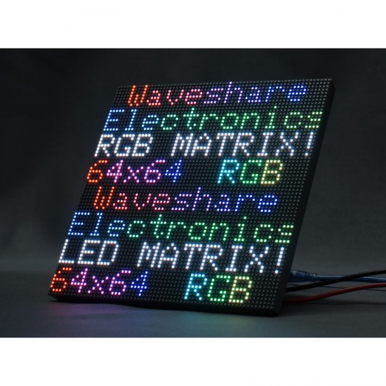 P3 Indoor RGB Full-Color LED Matrix Panel, 3mm Pitch, 64×64 Pixels, Adjustable Brightness