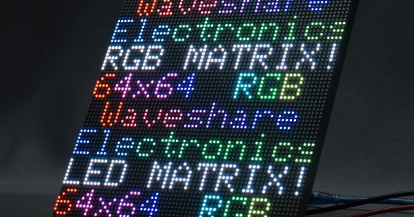 Waveshare P3 RGB Full-Color LED Matrix Panel, 3mm Pitch, 64×64 Pixels ...