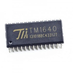 TM1640 16-Digit Seven Segment Display Driver Circuit - 2 Wire Serial Interface - SOP28 - Titan Micro TM1640 16-Digit Seven Segment Display Driver Circuit - 2 Wire Serial Interface - SOP28 - Titan Micro