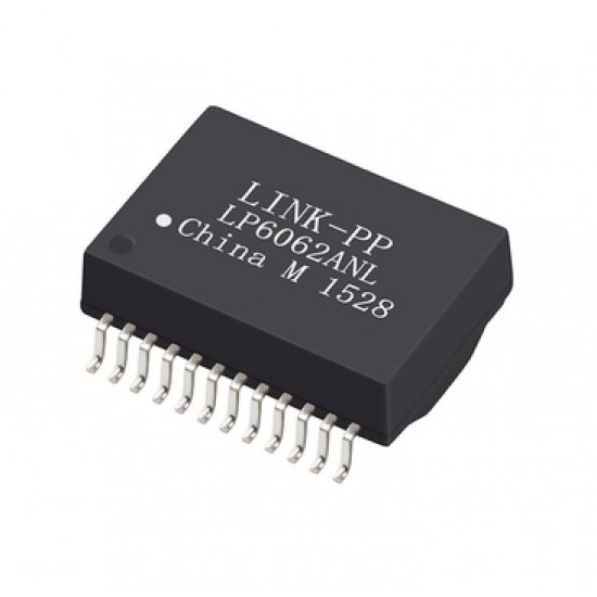 LP6062ANL Single Port 1000Base-T Gigabit POE Ethernet Lan Trasnformer