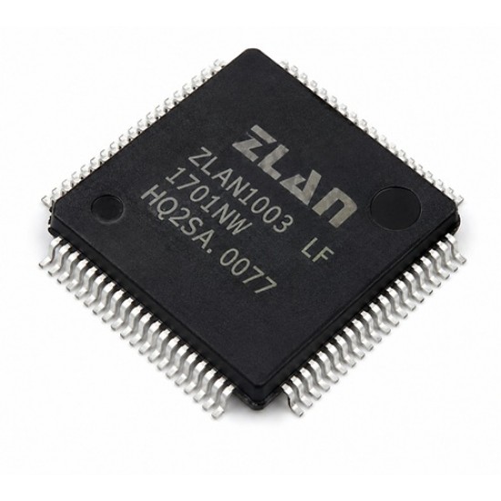 ZLAN1003 Serial to Ethernet Communication Controller IC - PQFP- 80