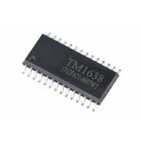 TM1638 10-Digit LED 7-Segment Display Driver, 8x3 Key scan controller Circuit - SOP28