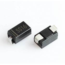 SS16 Schottky Barrier Rectifier, 1.0 A, 60 V, SMA (DO-214AC) 