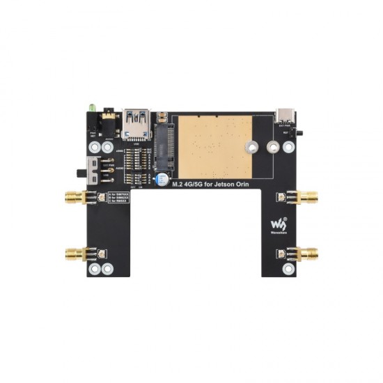 Waveshare 5G/4G/3G Module Designed For Jetson Orin, Includes RM520N-GL Module, Supports 5G NSA And SA Networking, GNSS Positioning