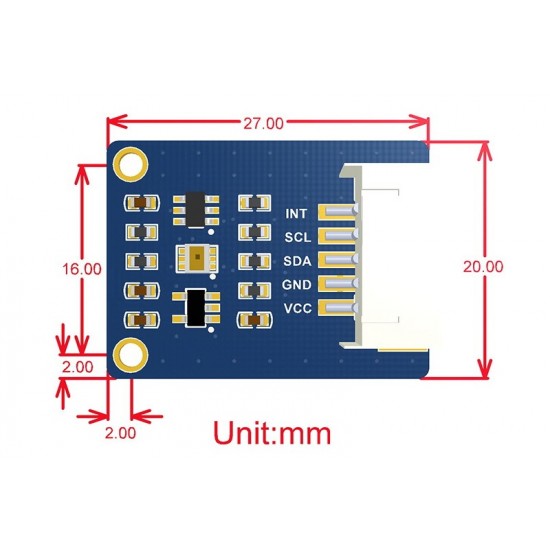 TSL25911 High Sensitivity Digital Ambient Light Sensor Module, I2C Interface