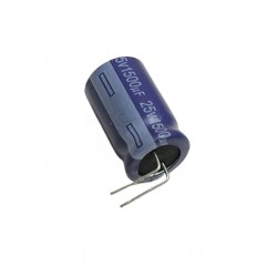 1500uF / 25V 13x20mm (105) L-Type Electrolytic Capacitor - Aishi