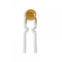 RHEF050 Resettable Fuse, PPTC, PolySwitch RHEF, 30 VDC, 500mA, 900mA, 2.5s RHEF050 Resettable Fuse, PPTC, PolySwitch RHEF, 30 VDC, 500mA, 900mA, 2.5s