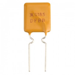 RUEF185 Resettable Fuse, PPTC, PolySwitch RUEF, 30 VDC, 1850 mA, 3.7 A, 8.7s RUEF185 Resettable Fuse, PPTC, PolySwitch RUEF, 30 VDC, 1850 mA, 3.7 A, 8.7s