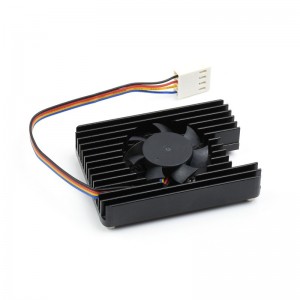 Waveshare Dedicated All-in-one 3007 Cooling Fan For Raspberry Pi Compute Module 4 CM4, Speed Adjustable, With Thermal Tapes, 12V 