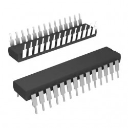ATmega328- PU, 8-bit AVR, 32KB Flash, 2KB SRAM, 23 GPIO, 28-PDIP