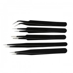 Set of 5 - Precision Anti Static Tweezers Set of 5 - Precision Anti Static Tweezers