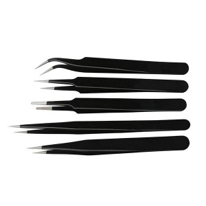 Set of 5 - Precision Anti Static Tweezers Set of 5 - Precision Anti Static Tweezers