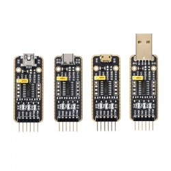 USB To UART Module, Micro / Mini / Type-A / Type-C Connectors, High Baud Rate Transmission USB To UART Module, Micro / Mini / Type-A / Type-C Connectors, High Baud Rate Transmission