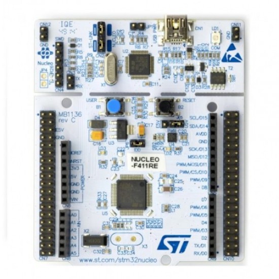NUCLEO-F411RE STM32F411RE, mbed-Enabled Development Nucleo-64 series ARM® Cortex®-M4 MCU 32-Bit Embedded Evaluation Board