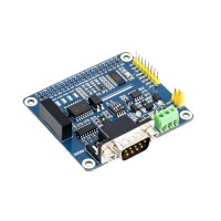 Waveshare Isolated RS485 RS232 Expansion HAT for Raspberry Pi, SPI Control - Waveshare