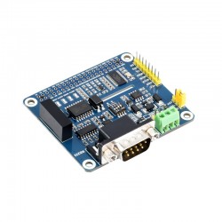 Waveshare Isolated RS485 RS232 Expansion HAT for Raspberry Pi, SPI Control - Waveshare
