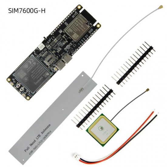 TTGO T-SIM7600G-H R2 ESP32 Module ESP32-WROVER WiFi BLE 18560 Battery Holder Solar Charge Development Board (Q190)