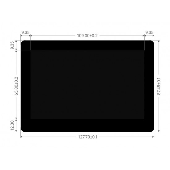 5inch Capacitive Touch Screen Expansion For Raspberry Pi Compute Module 4, PoE Header, Gigabit Ethernet, 4K Output